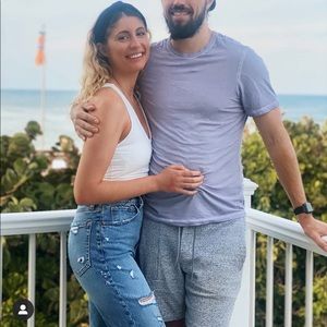 A&f curve Love ultra high rise straight ankle jeans